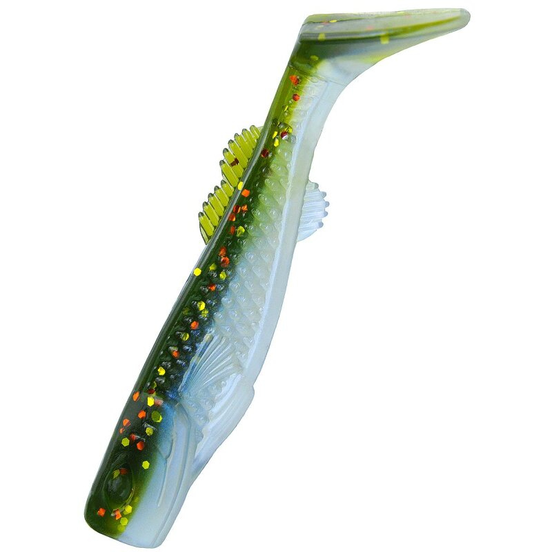 Relax Kalifornia 3" 7,5 cm 5 Stück Barsch Zander Gummiköder - 306 Motoroil Transparent